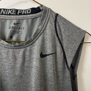 Nike Pro Men's Gray Dri-FIT Tank Top
